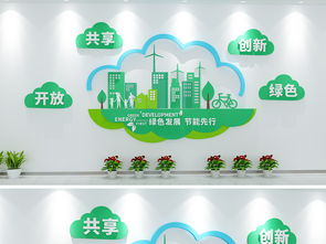 綠色科技，筑夢(mèng)未來(lái) 云朵環(huán)保科技企業(yè)文化墻設(shè)計(jì)圖鑒
